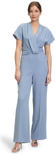 Vera Mont - Jumpsuit - V-hals - Knoopdetail - Kapmouwen - Persplooien
