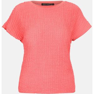 Betty Barclay - Gekreukeld Effect Boothals Top - Rood - Dames