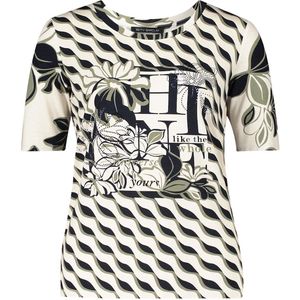 Betty Barclay - Gedrukt Basis Shirt - Beige - Dames