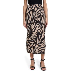Betty Barclay - Rok - Zwart-Wit - A-lijn - Elastische Tailleband