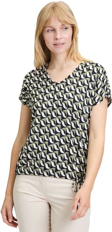 Betty Barclay - T-Shirt - Grafisch Patroon - V-hals - Dames