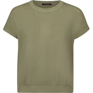 Betty Barclay - Mouwloze Gebreide Trui - Groen - 100% Katoen