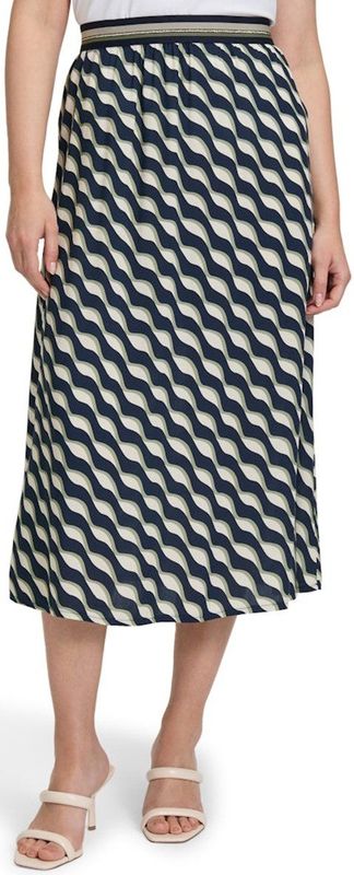 Betty Barclay - Grafische Print Overslagrok - Blauw - Dames