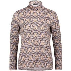 Betty Barclay - Grafisch Rollneck Shirt - Grijs - Dames