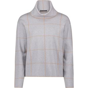 Betty Barclay - Geruite Casual Gebreide Trui - Grijs - Dames