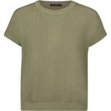 Betty Barclay - Mouwloze Gebreide Trui - Beige - Dames