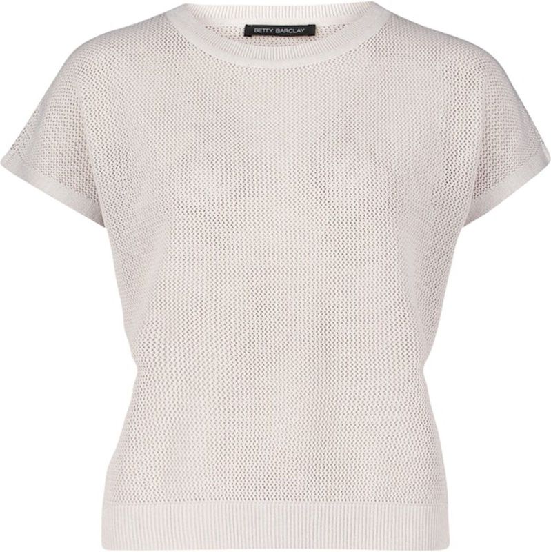 Betty Barclay - Mouwloze Gebreide Trui - Beige - Dames