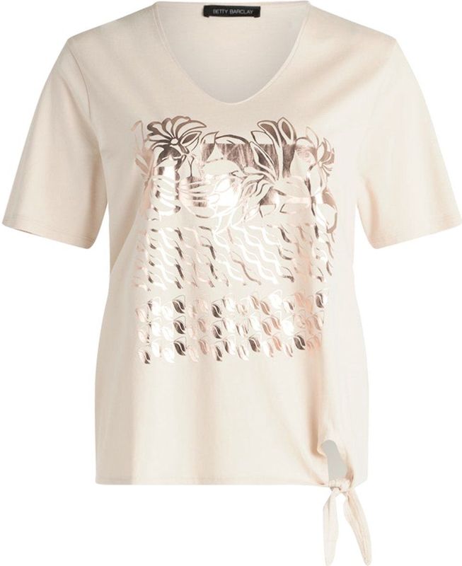 Betty Barclay - Strik Basic Shirt - Beige - Katoen