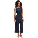 Betty Barclay - Jumpsuit - Donkerblauw - Rug Rits, Ritssluiting, Effen, Mouwloos