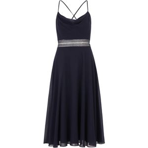 Vera Mont - Cocktailjurk - Nachtblauw - Getailleerd Model - Mouwloos