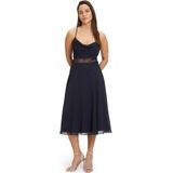 Vera Mont - Cocktailjurk - Nachtblauw - Getailleerd Model - Mouwloos