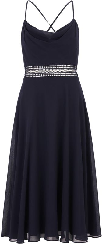 Vera Mont - Cocktailjurk - Nachtblauw - Getailleerd Model - Mouwloos