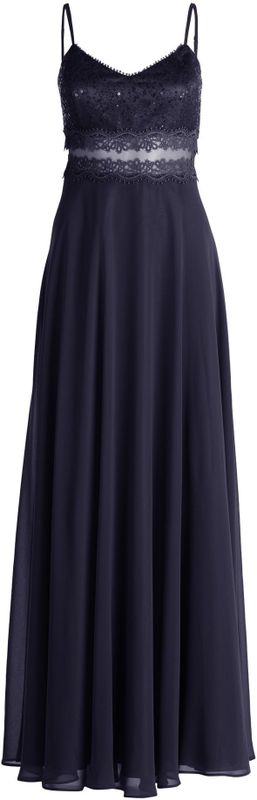 Vera Mont - Gowns - Blauw - Mouwloos - V-Hals - Verstelbare Bandjes