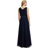 Vera Mont - Avondjurk - Nachtblauw - Flare - V-hals - Mouwloos