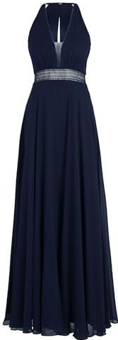Vera Mont - Avondjurk - Nachtblauw - Maxi - Mouwloos
