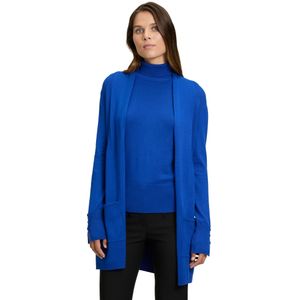 Betty Barclay Strickjacke "Betty Barclay Longstrickjacke mit Rippenstruktur", Ärmelschlitz