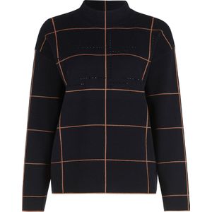 Betty Barclay - Coltrui - Ruitpatroon - Zwart - Strass Steentjes