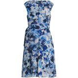 Vera Mont - Chiffon Cocktailjurk - Veelkleurig - Mouwloos - Met Riem