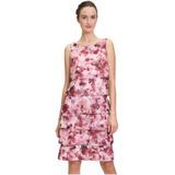 Vera Mont - Cocktailjurk - Veelkleurig - Elegante Chiffon met Ruche