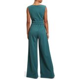 Vera Mont - Jumpsuit - Groen - Effen - Ronde Hals