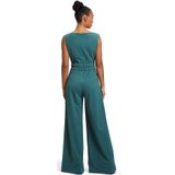 Vera Mont - Jumpsuit - Groen - Effen - Ronde Hals