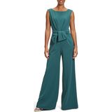 Vera Mont - Jumpsuit - Groen - Effen - Ronde Hals