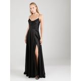 Vera Mont - Satijnen Maxi Galajurk - Blauw - Mouwloos