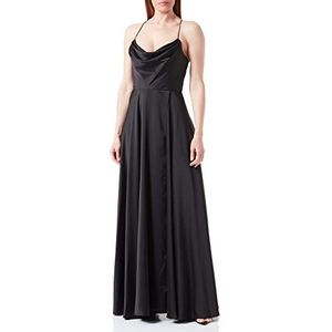 Vera Mont - Satijnen Maxi Galajurk - Blauw - Mouwloos