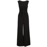 Jumpsuit - Effen - Gladde Stof - Mouwloos - Lange Lengte