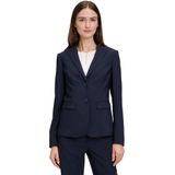 Betty Barclay - Tailored Blazer - Blauw - Polyester - Reverskraag met Inkeping