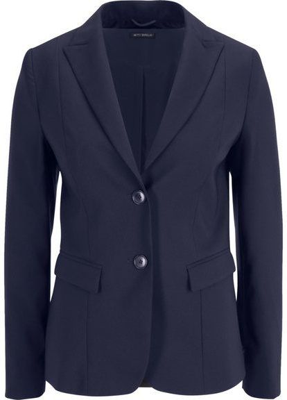 Betty Barclay - Tailored Blazer - Blauw - Polyester - Reverskraag met Inkeping