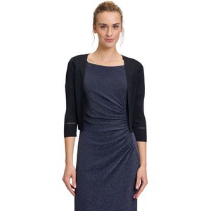 Vera Mont - Glitterende Gebreide Bolero - Blauw - Dames