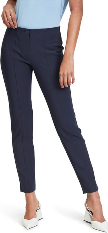 Betty Barclay - Slanke Zakelijke Broek - Blauw - Slim Fit