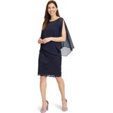 Vera Mont - Cocktailjurk - Blauw - Chiffon - Kant