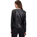 Betty Barclay - Blazer - Zwart - Imitatieleder - Aansluitende Pasvorm