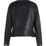 Betty Barclay - Blazer - Zwart - Imitatieleder - Aansluitende Pasvorm