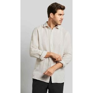 bugatti Heren 9150-38540 hemd, beige-40, regular, beige-40, M