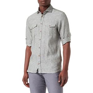 bugatti Heren 9150-38900 hemd, flessengroen-580, regular, flessengroen-580, S