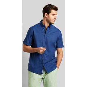 bugatti Heren 9450-38330 hemd met button-down kraag, marine-370, regular, Marine-370, S