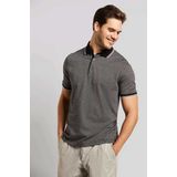 Bugatti poloshirt korte mouw grijs