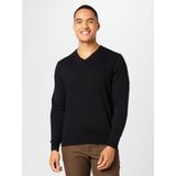 Pullovers - Zwart - Comfortabel Model - Lange Mouwen - V-hals