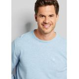 Bugatti - Basic Essential - Gebreide Trui - Lichtblauw - Ronde Hals - Lange Mouwen