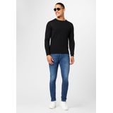 Gebreide Trui - Zwart - Merinowol - Regular Fit