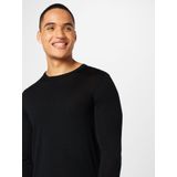 Gebreide Trui - Zwart - Merinowol - Regular Fit
