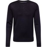 Gebreide Trui - Zwart - Merinowol - Regular Fit