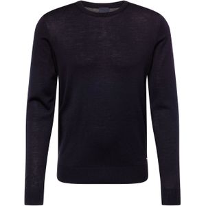 Gebreide Trui - Zwart - Merinowol - Regular Fit