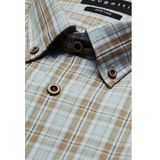 Bugatti - Vrijetijdshemd - Bruin - Moderne Pasvorm