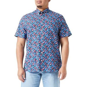 bugatti Vrijetijdshemd voor heren, 1:2 mouw, Rood-950, L