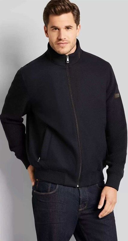 Bugatti - Vest - Navy - 70% Acryl 30% Wol - Wijde Fit