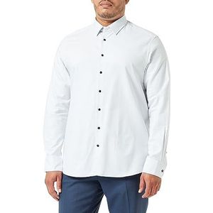 bugatti Vrijetijdshemd voor heren, 1:1 mouw, wit-10, XL